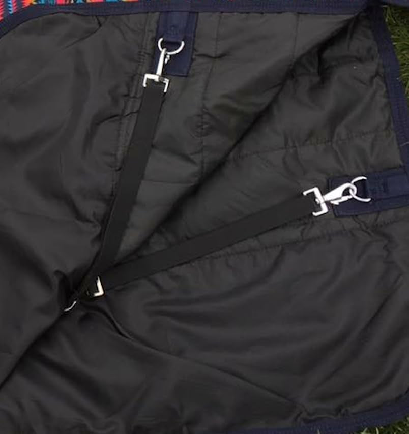 1200 Denier Horse RAIN Sheet (Waterproof/Breathable & Wind Proof Turnout Sheet) Horse Breathable RAINSHEET (Black-Turquoise, 78)