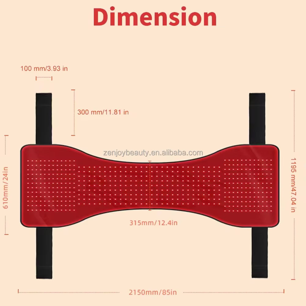 2025 Horse Care Products Built-In Battery LED Therapy Light Infrared Red Light Pad 660Nm 850Nm Pain Relief for Horse Stifle Belt