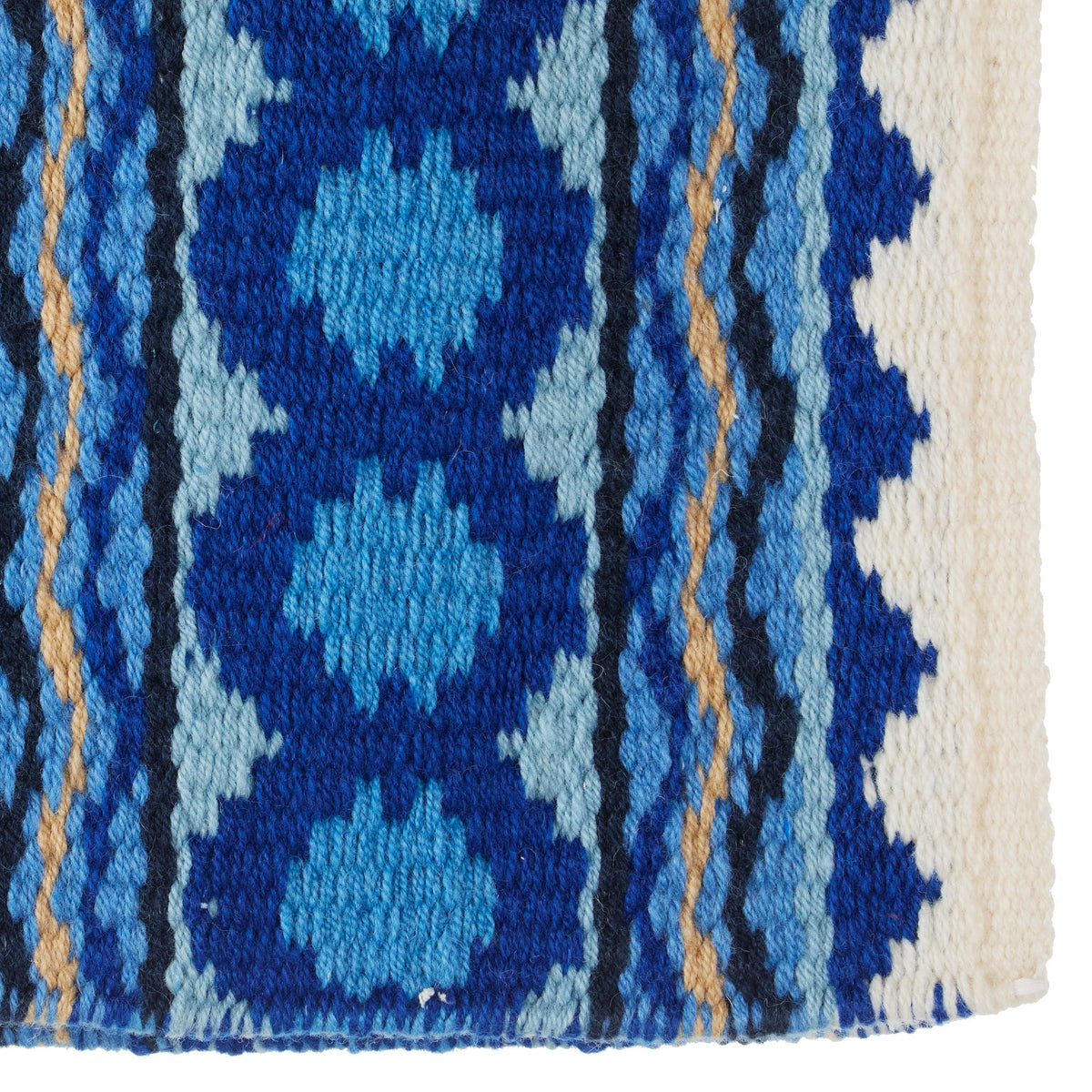 Riverland 36x34 New Zealand Wool Saddle Blanket WHT RYL SKY
