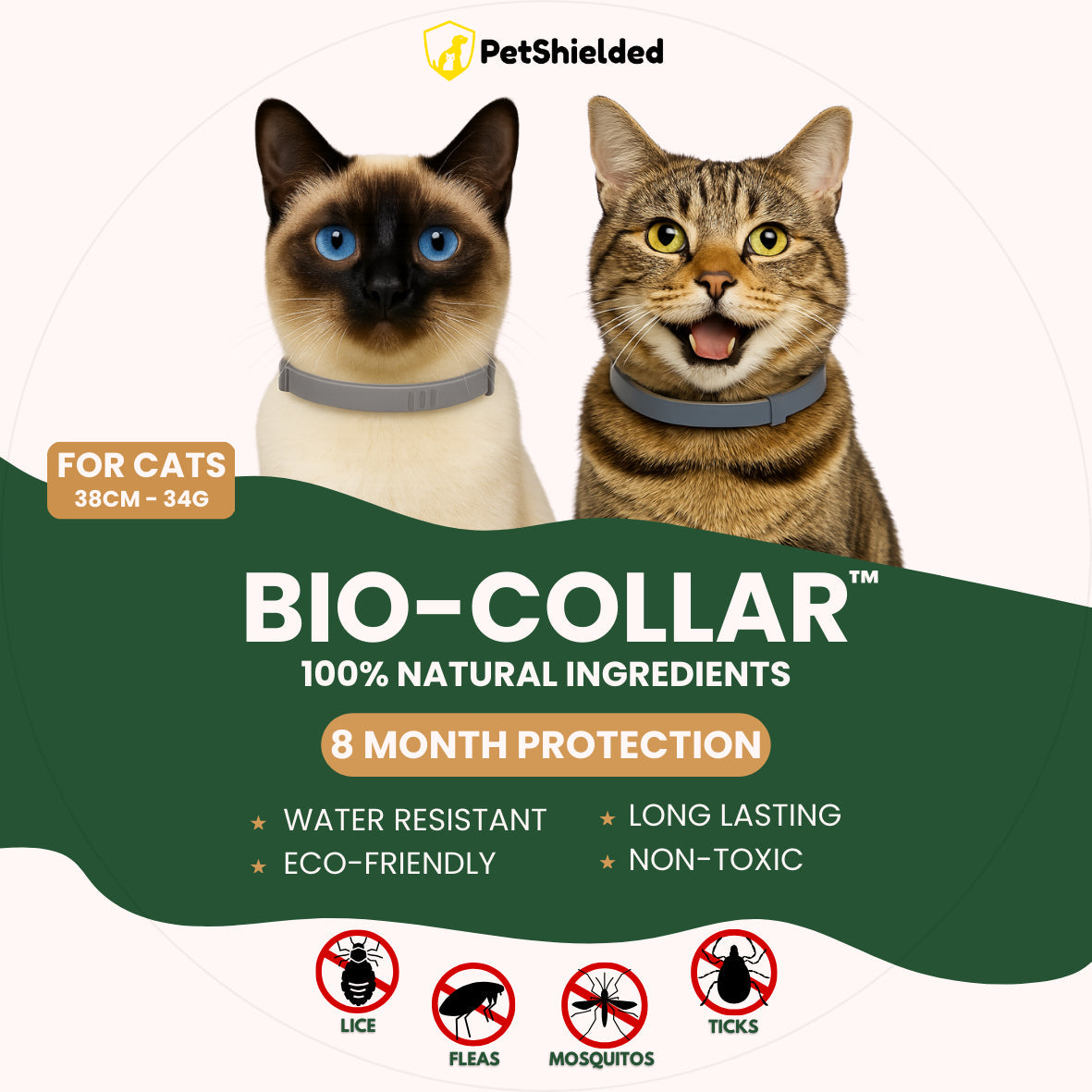 Pet Anti-mosquito Collar Cat Dog Adjustable Insect Repellent Collar Pet Supplies