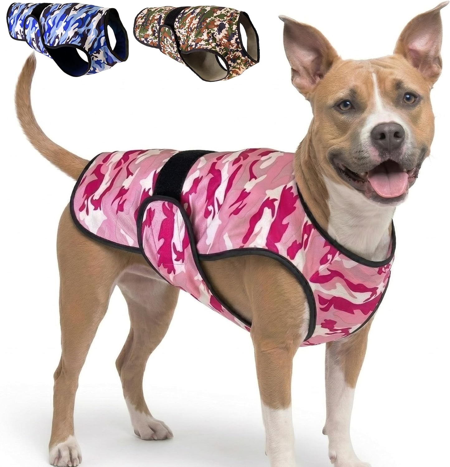 Dog Cooling Vest, 2-Layer Microfiber Cooling Jacket, Pink, L | Longer Cooling Duration, Balanced Comfort, UV Protection, Soft Double-Layer Microfiber Fabric, Sizes to Suit Most Dogs