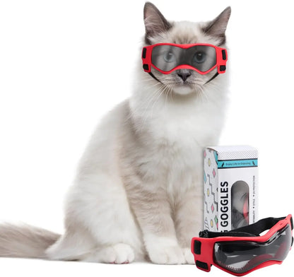 Cat Sunglasses Small Dog Goggles, Comfortable Soft Easy Wear Adjustable Small Pet UV Protection Sunglasses for Cat Kitty