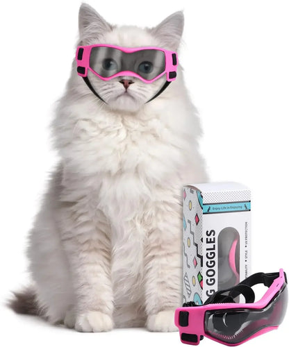 Cat Sunglasses Small Dog Goggles, Comfortable Soft Easy Wear Adjustable Small Pet UV Protection Sunglasses for Cat Kitty