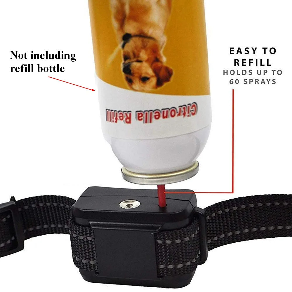 Pet Dog Spray Training Collar Rechargeable Waterproof anti Bark Collar No Shock Humane Bark Stop Training No Spray Bottle