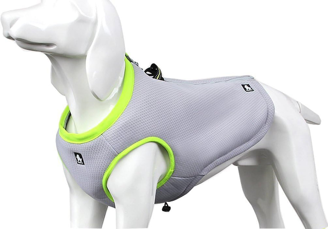 Dog Cooling Vest Harness Cooler Jacket Grey Green Xx-Large