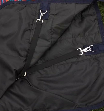 1200 Denier Horse RAIN Sheet (Waterproof/Breathable & Wind Proof Turnout Sheet) Horse Breathable RAINSHEET (Black-Turquoise, 72)