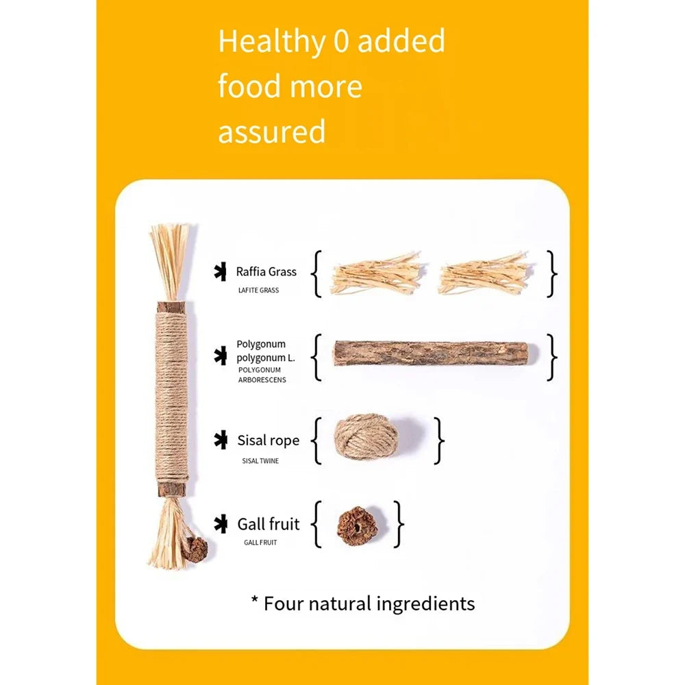 5 Pack Silvervine Sticks Cat Chew Toys, Cat Dental Toy for Kitten Teeth Cleaning & Pet Friendly Gift