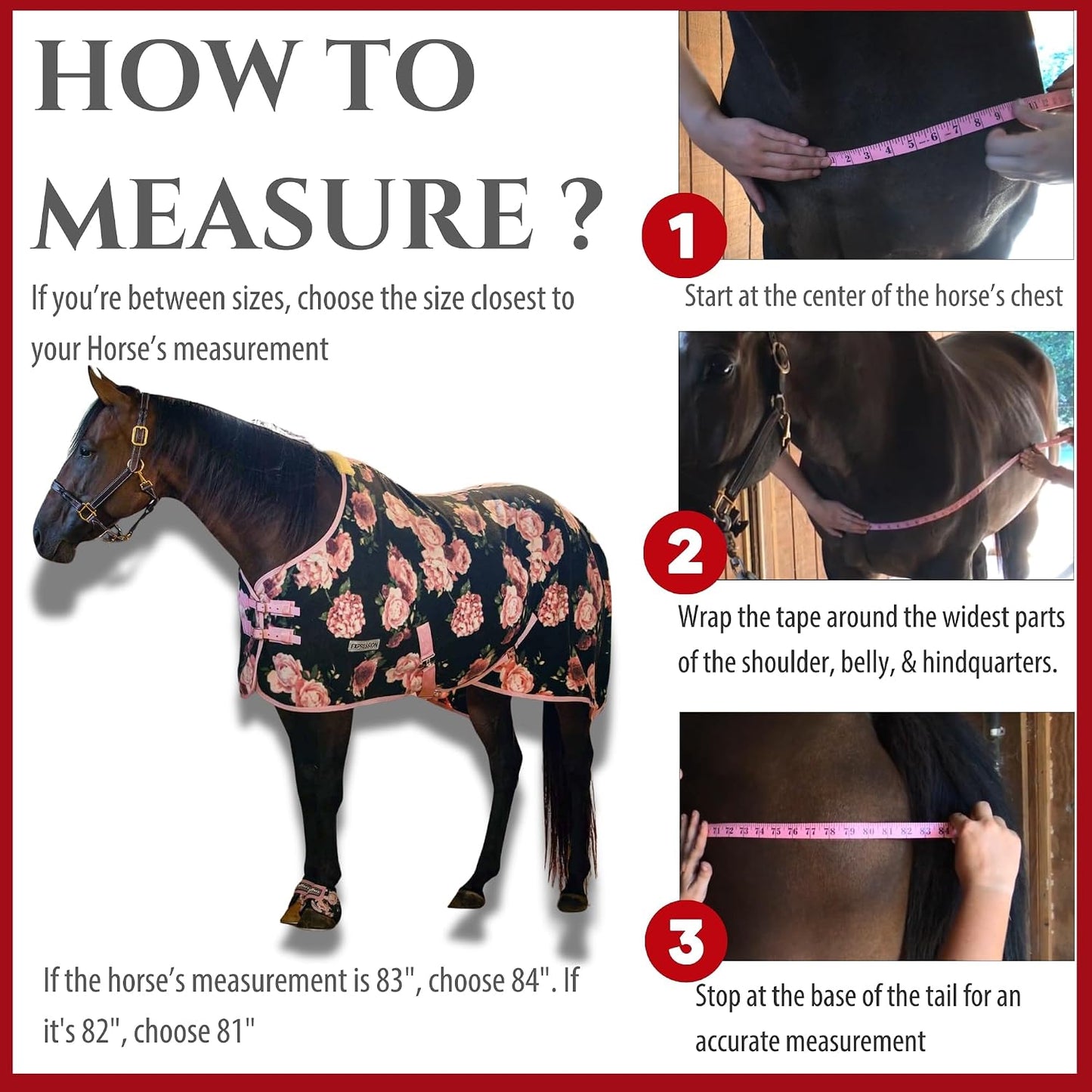 Expression Fleece Cooler for Horses, Standard Neck, Rose Garden 75"- Equine Towel Blanket, Moisture Absorbent, Light Weight, Best for Drying, Exercise, Bathing, Adjustable Belly Bands