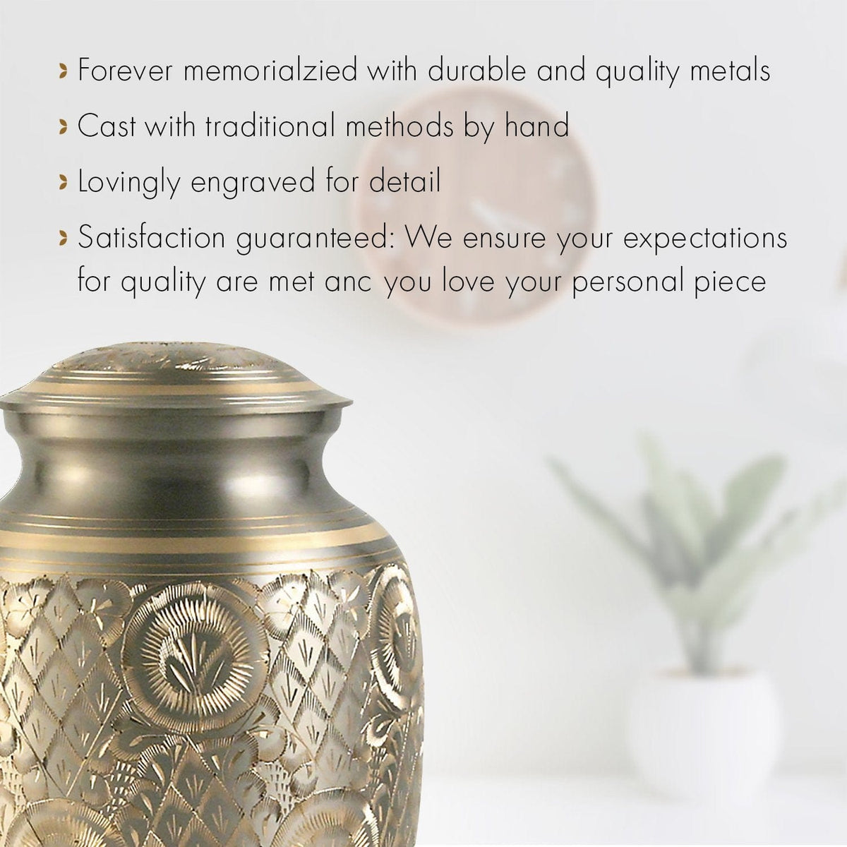 Platinum Majestic Radiance Extra Large Urn or Companion Urn – Extra Large Urns for Human Ashes | XL Urn & XXL Urn