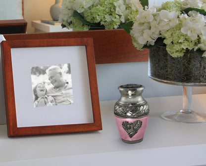 Pink Loving Angel Keepsake Urns – Tiny, Small & Mini Keepsake Urns for Ashes | Cremation Keepsakes