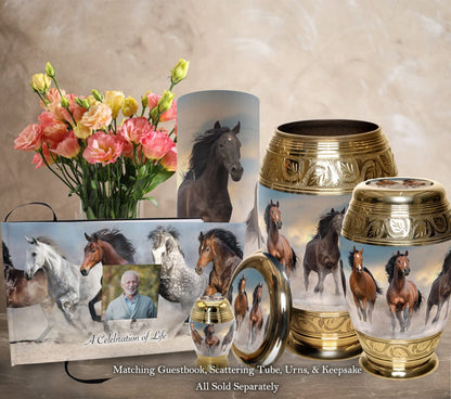 Wild Horse Keepsake Urns – Tiny, Small & Mini Keepsake Urns for Ashes | Cremation Keepsakes