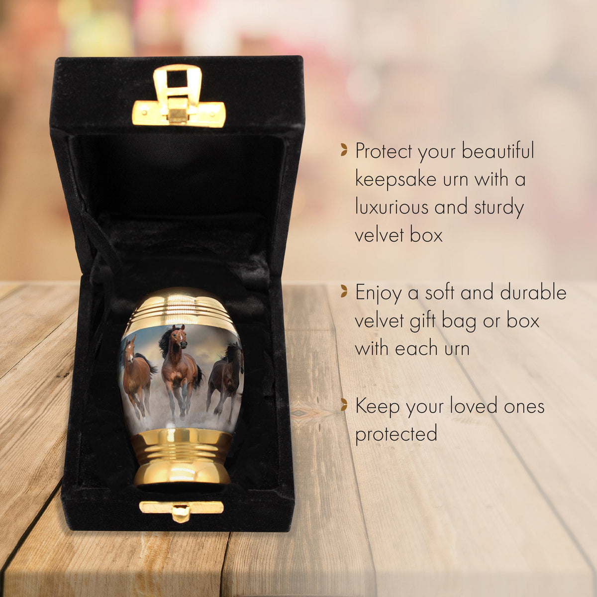 Wild Horse Keepsake Urns – Tiny, Small & Mini Keepsake Urns for Ashes | Cremation Keepsakes