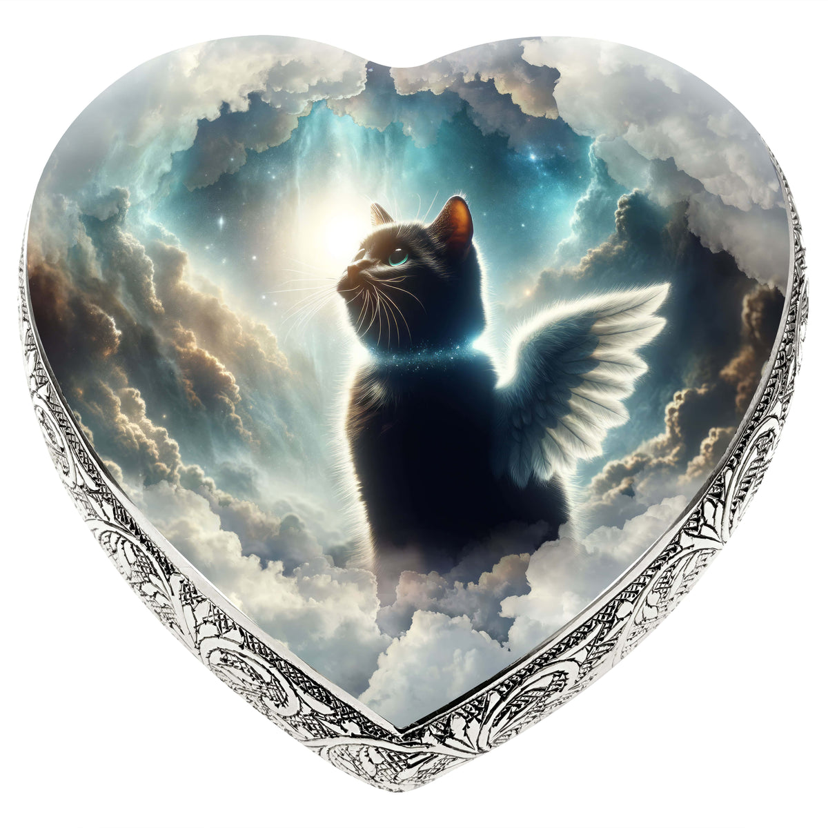 Nebula Night Cat Urns for Ashes & Cat Cremation Urn