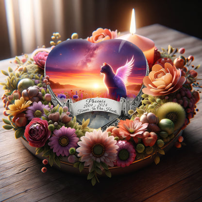 Orion's Opulence Cat Urns for Ashes & Cat Cremation Urn