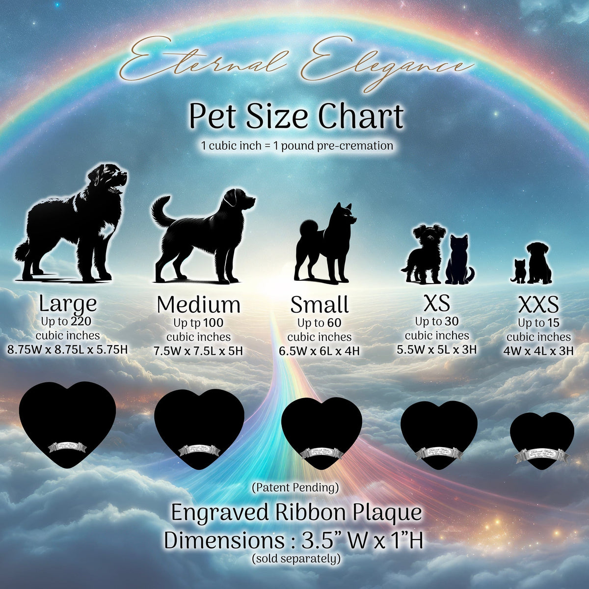 Orion's Opulence Cat Urns for Ashes & Cat Cremation Urn