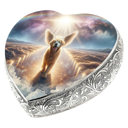 Golden Retriever Dog Urn - Rainbow Bridge Urn for Dog Ashes