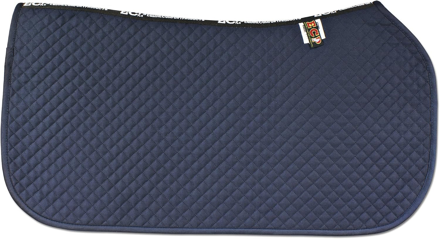 All Purpose Diamond Quilted Western Saddle Pad for Injury Prevention, Breathable, Hypoallergenic, Shock-Absorbing Cushion for Horse Comfort