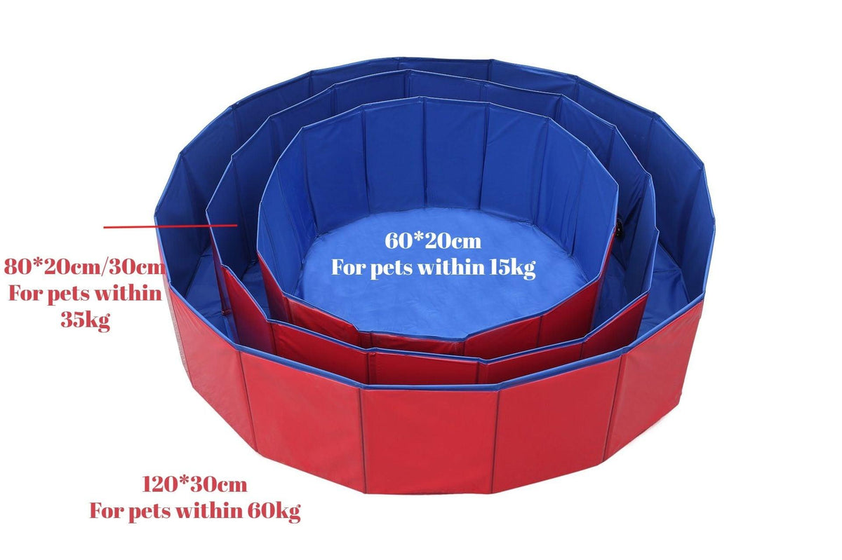 Portable Dog Swimming Pool Pet Bath Tub Foldable Leak-proof PVC Safe Pet Supplies with Drain Easy Clean Dog Accessories Foldable Dog Pool for Large Dogs Portable Plastic Hard Outdoor Swimming Pool Pet Bath Pool